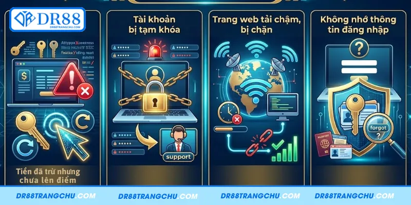 Các lỗi nạp tiền DR88 phổ biến và phương án khắc phục