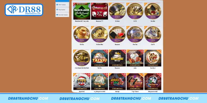 Điểm danh game bài DR88 nổi bật, thú vị