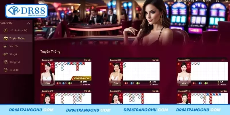 Điểm danh tựa game Live Casino DR88 đáng tham gia