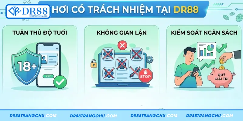 Nguyên tắc bảo đảm an toàn khi giải trí tại DR88