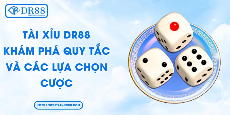 Tài Xỉu DR88 - Khám Phá Quy Tắc Và Các Lựa Chọn Cược
